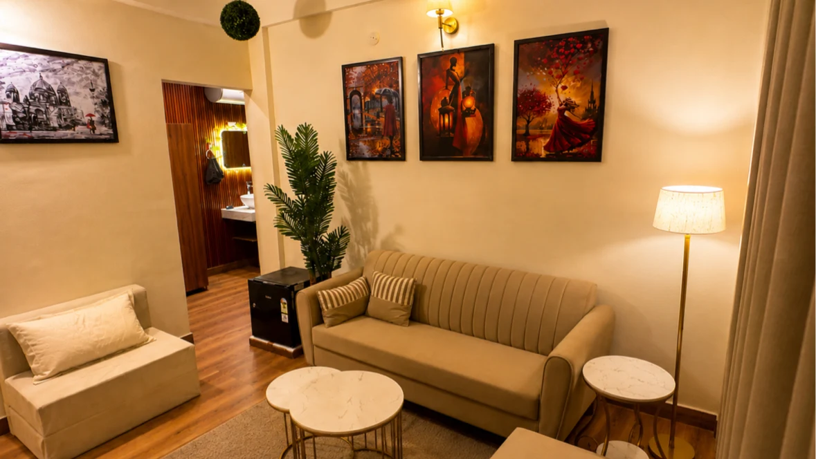 The Hideaway Suite Living Room